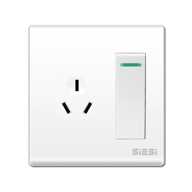 16A 三極插座帶單/雙控開關